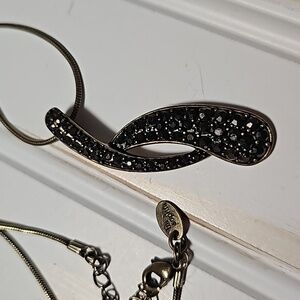 VINTAGE 90S LIA SOPHIA DORADO BRONZE WITH CHOCOLATE RHINESTONES